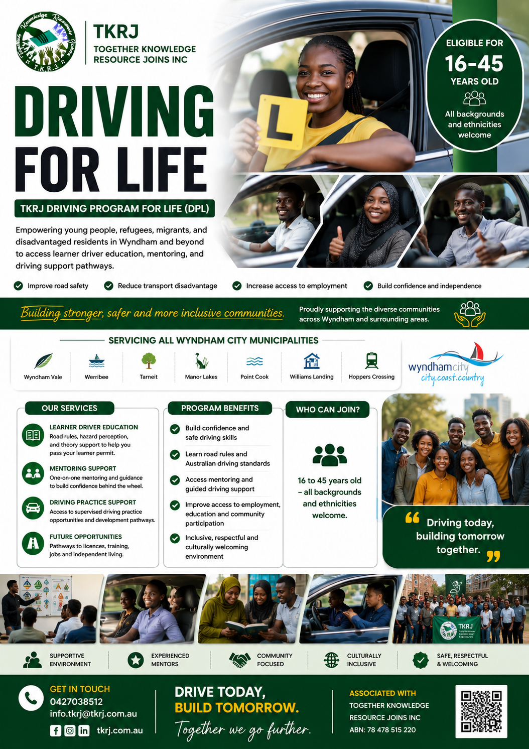 TKRJ Driving Program for Life flyer